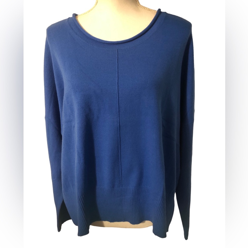 French Connection Nebula Blue Babysoft Vhari Crew Neck Jumper